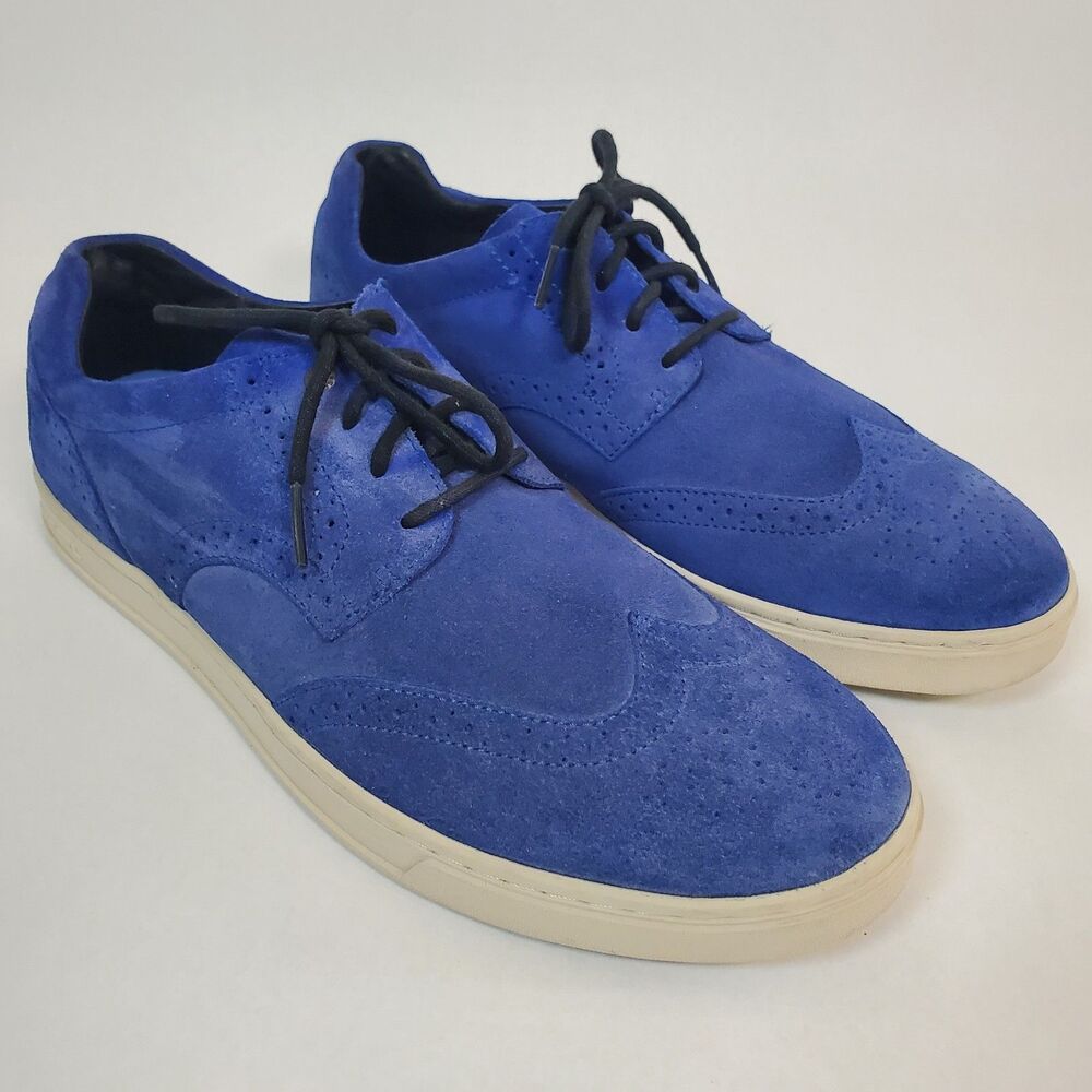 Diesel Prime Time Menβs Royal Blue Suede Sneakers Casual Shoes Size 11